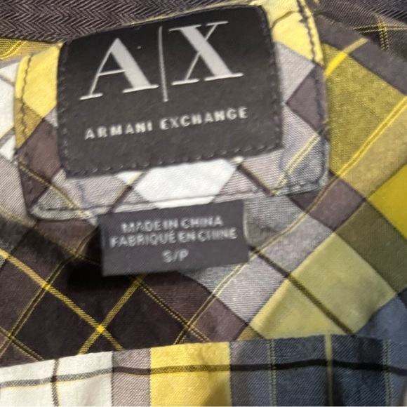 Armani Exchange Plaid button down - Picture 4 of 4